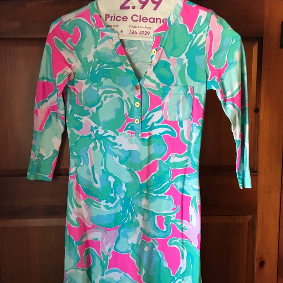 Lilly Pulitzer Sz XS knit printed dress - Picture 1 of 4